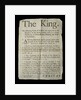 Broadsheet discussing the Madness of King George III, 1788 by English School