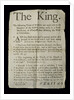 Broadsheet discussing the Madness of King George III, 1788 by English School