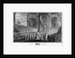 Thanksgiving service in St.Paul's Cathedral, celebrating the recovery of King George III, 23rd April 1789 by English School