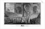 Thanksgiving service in St.Paul's Cathedral, celebrating the recovery of King George III, 23rd April 1789 by English School