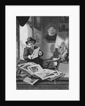 Rembrandt in his studio by Jan Stolker