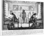 Plate engravers working with gallery behind, 1643 by Abraham Bosse