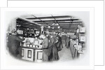 Book Department at an Army and Navy store, c.1900 by English Photographer