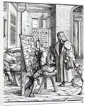 The Emperor in the Artist's Studio by Hans Burgkmair