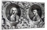 Canaletto and Antonio Visentini, engraved by Visentini by Giambattista (after) Piazzetta