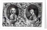 Canaletto and Antonio Visentini, engraved by Visentini by Giambattista (after) Piazzetta