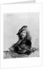 Self portrait leaning on a stone sill, 1639 by Rembrandt Harmensz. van Rijn