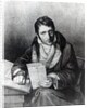 Charles-Joseph Panckoucke holding a copy of 'Le Moniteur Universel' by French School