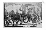 A nobleman in his carriage by English School