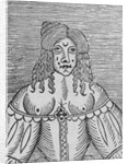 A Tudor Lady with bared breasts by English School