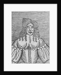 A Tudor Lady with bared breasts by English School