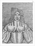 A Tudor Lady with bared breasts by English School