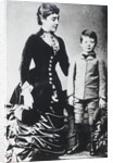 Winston Churchill with his mother, Lady Randolph Churchill by English Photographer