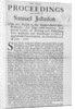 An Account of the Proceedings against Samuel Johnson, 1686 by English School