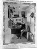 As Aboard the Wrecked 'Titanic': The Wireless-Telegraphy Room of an Atlantic Liner by English Photographer