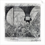 Ticket for the Coronation of George III at Westminster Abbey, September 22nd 1761 by English School