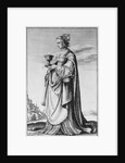 St. Barbara, etched by Wenceslaus Hollar, 1647 by Hans Holbein the Younger