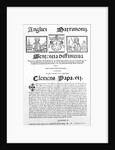 Document declaring the Pope's judgment on the validity of the marriage of Henry VIII and Catherine of Aragon, 1534 by Italian School