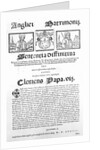 Document declaring the Pope's judgment on the validity of the marriage of Henry VIII and Catherine of Aragon, 1534 by Italian School