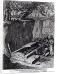 Tourists viewing the opening of an Ancient Tomb, c.1766 by French School