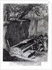 Tourists viewing the opening of an Ancient Tomb, c.1766 by French School