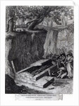 Tourists viewing the opening of an Ancient Tomb, c.1766 by French School