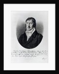 Georg Wilhelm Friedrich Hegel by Johann Christian Xeller