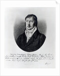 Georg Wilhelm Friedrich Hegel by Johann Christian Xeller