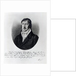 Georg Wilhelm Friedrich Hegel by Johann Christian Xeller