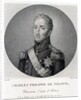 Portrait of Charles of France, Count of Artois, future Charles X King of France and Navarre by Alexandre Jean Noel
