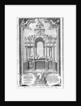 The Monument of Queen Elizabeth in Westminster Abbey by Hubert (after) Gravelot
