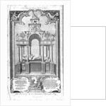 The Monument of Queen Elizabeth in Westminster Abbey by Hubert (after) Gravelot