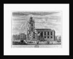 The South Prospect of the Church of St. Clements Danes, London by Johannes Kip