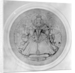 Design for the obverse of Queen Elizabeth I's Great Seal of Ireland, c.1584 by Nicholas Hilliard