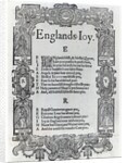 England's Joy by Richard Vennar, c.1602 by English School