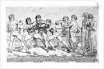 The Famous Battle Between Richard Humphreys and Daniel Mendoza, January 9th 1788 by James Gillray