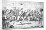 Sparring, 1817 by Isaac Robert Cruikshank