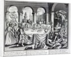 The diabolical maskquerade, or the the dragons-feast as acted by the Hell-Fire-Club, at Somerset House in the Strand, c.1721 by English School