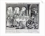 The diabolical maskquerade, or the the dragons-feast as acted by the Hell-Fire-Club, at Somerset House in the Strand, c.1721 by English School