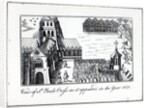 View of St. Paul's Cross as it appeared in the year 1621 by English School
