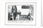 View of St. Paul's Cross as it appeared in the year 1621 by English School