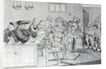 A Bond and Judgement, Sir John Fielding presiding over the Bow Street Court, 1779 by English School