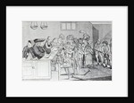 A Bond and Judgement, Sir John Fielding presiding over the Bow Street Court, 1779 by English School