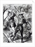 Robin Hood and Little John by English School