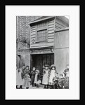 Children outside John Pounds's workshop, from which he ran the first Ragged school by English Photographer