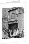 Children outside John Pounds's workshop, from which he ran the first Ragged school by English Photographer