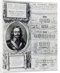 Portrait of King Charles I with diagrams showing the formation of his troops during the Bishops' War, c.1639 by Wenceslaus Hollar