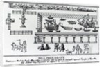Billingsgate Market, London, after an original drawing from c.1598 by English School
