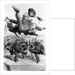 Gladstone being kicked out of parliament, c.1894 by Tom Merry