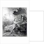 Thomas Chatterton receives a bowl of poison from Despair by John Flaxman